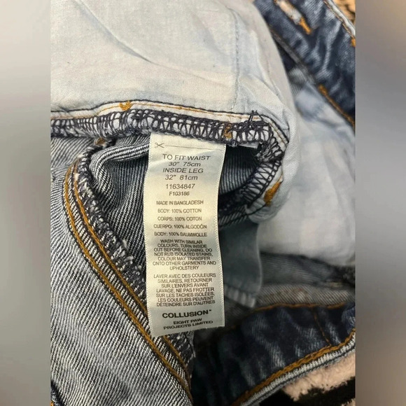 ASOS Collusion x005 Straight leg high rise jeans size 30 womens New with tags - Picture 8 of 13